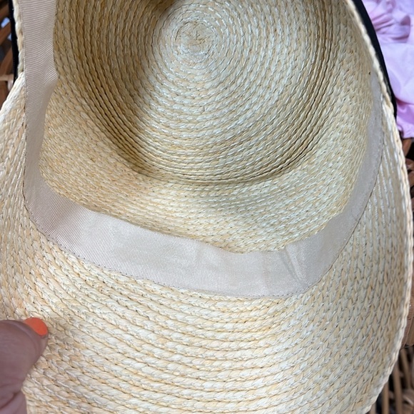 Anthropologie Straw Riding Cap Straw Hat with Black Band main image 9